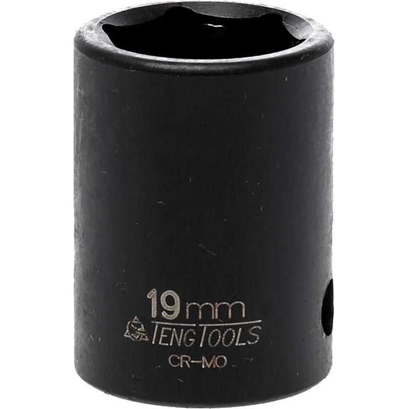 Teng 1/2in Dr. Impact Socket 19mm Ansi