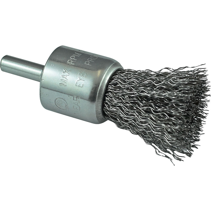 Itm Crimp Wire End Brush Stainless Hss 25mm