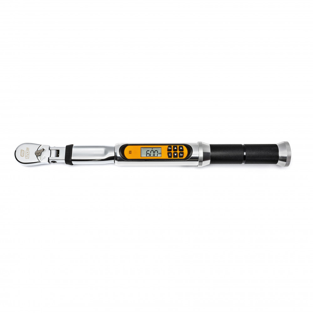 GEARWRENCH 3/8" Dr 120XP™ Flex Head Electronic Torque Wrench With Angle