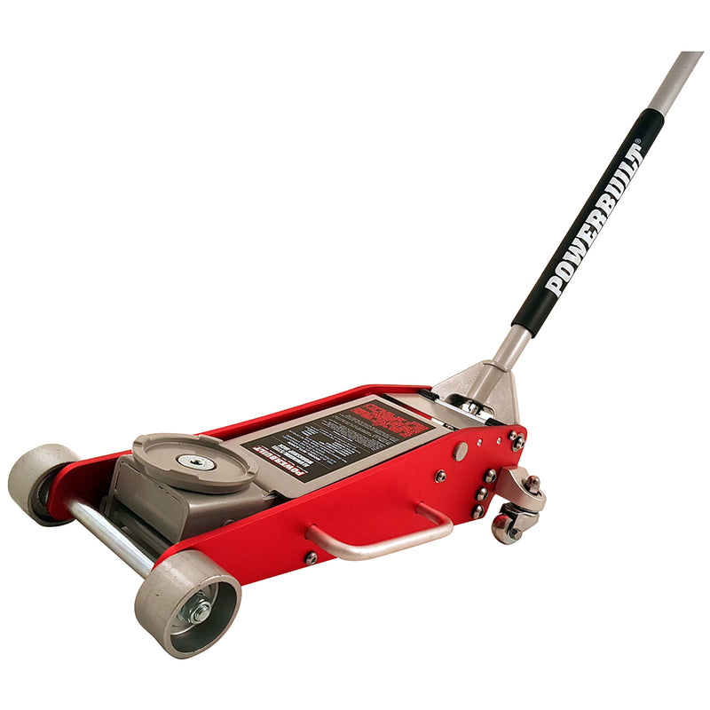 Powerbuilt 2.2Ton / 2000Kg Low Profile Garage Jack (Steel/Aluminium)