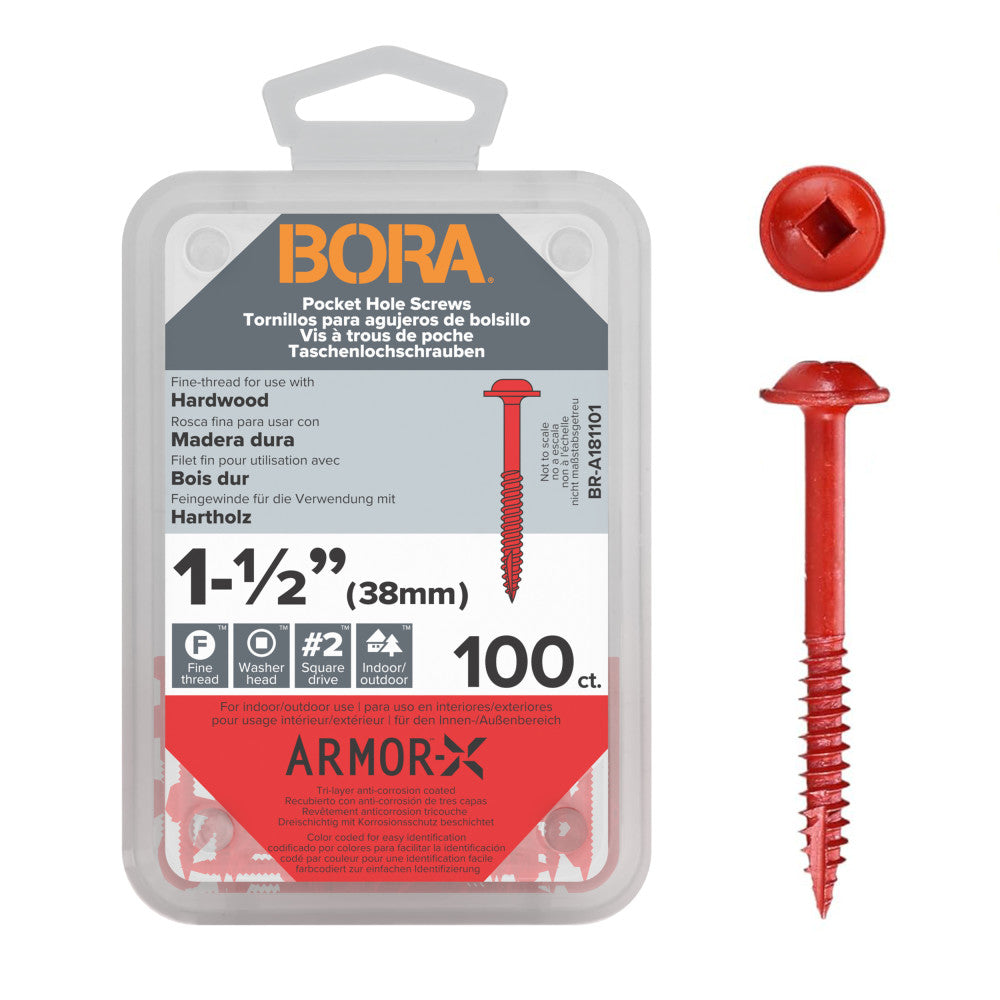 Screws 1-1/2-Inch Fine 100-pcs