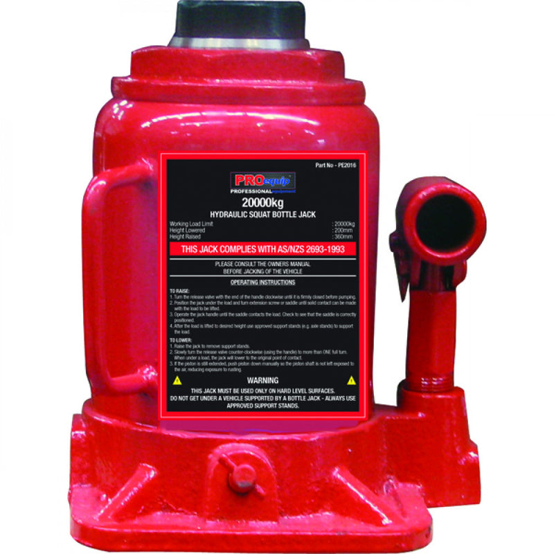 Proequip 20000Kg Squat Bottle Jack