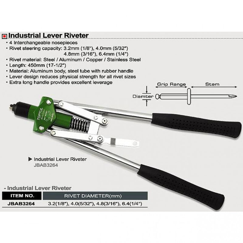 Industrial Lever Riveter Toptul  JBAB3264