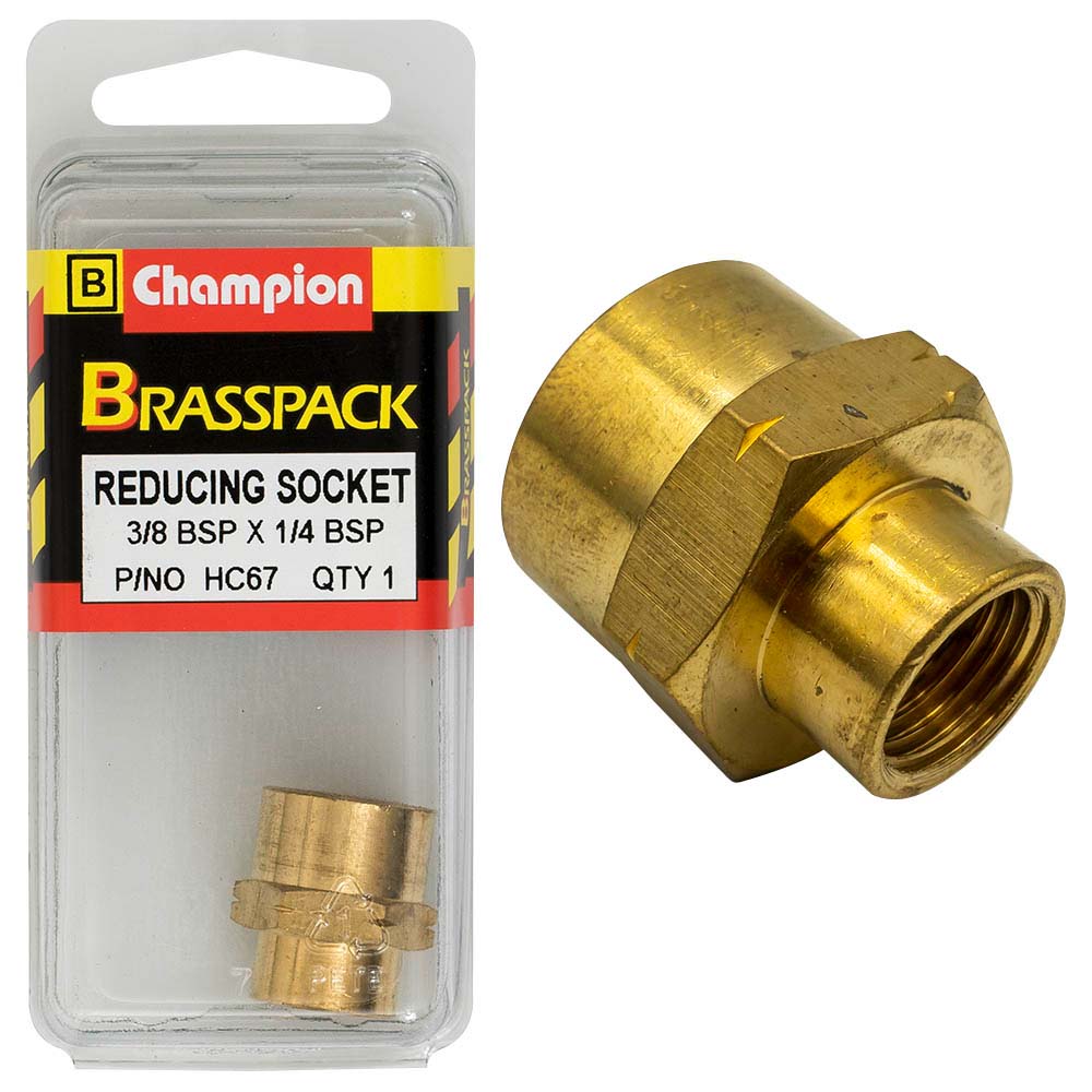 Champion Brass 3/8in x 1/4in Bsp Reducing Socket