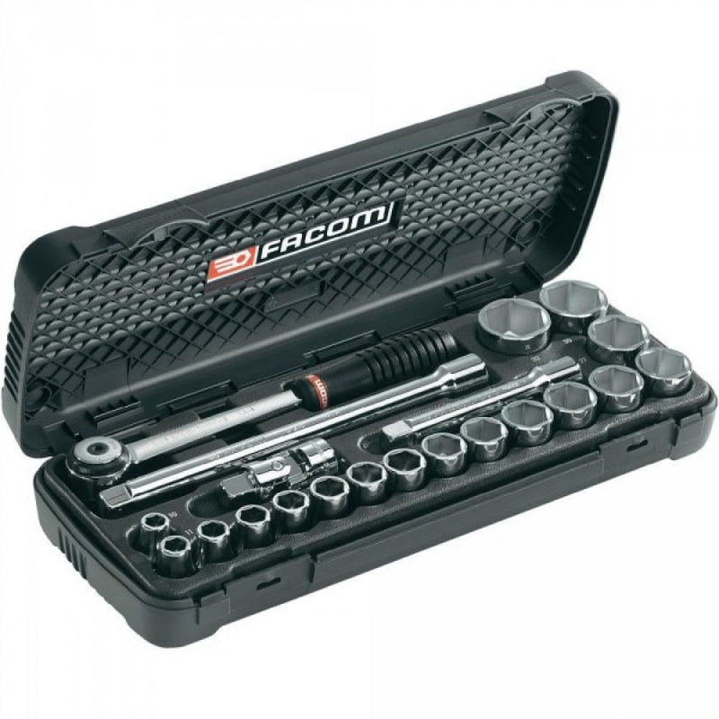 Socket Set 1/2"Dr 10-32mm 23Pce Facom S.161-3P6PB