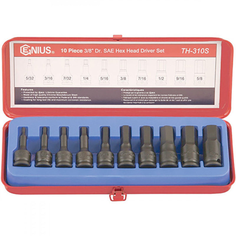 Genius 3/8" Drive ImpacT-Hex Head Driver Set