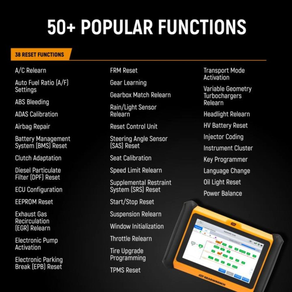 GEARWRENCH 7" Wireless Bi-Directional Diagnostic Tablet