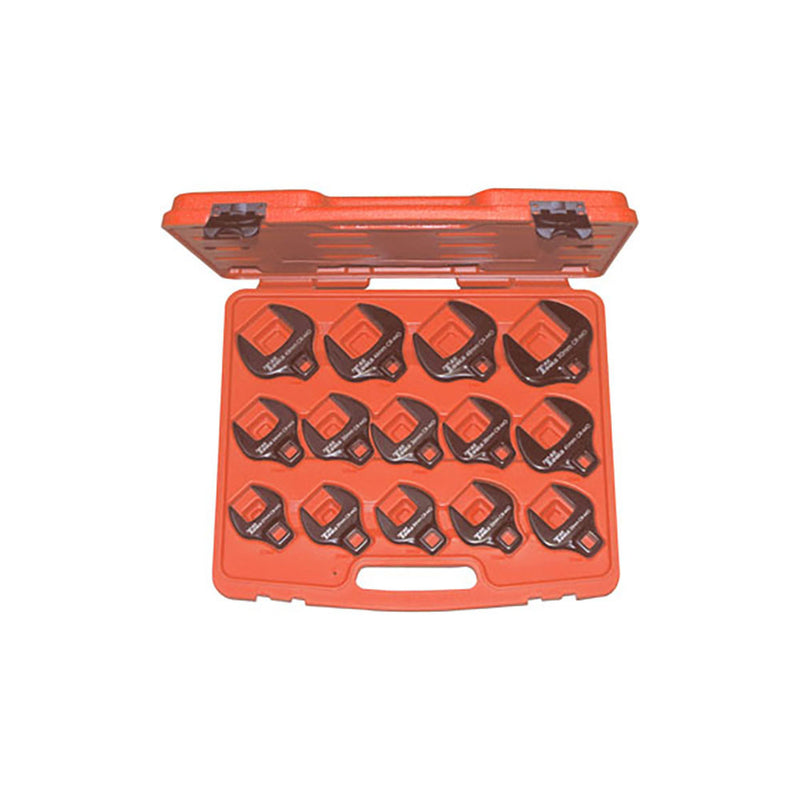 T&E Tools 14Pc 1/2" Dr. Mm Crowsfoot Set 27-50mm