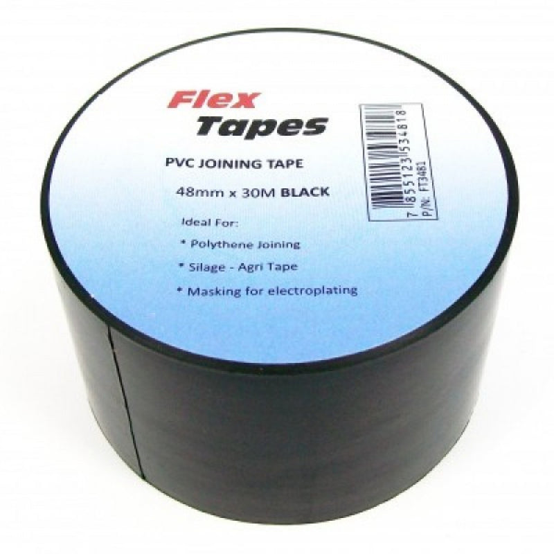 3 Pack PVC Joining Tape Black 48mm x 30M