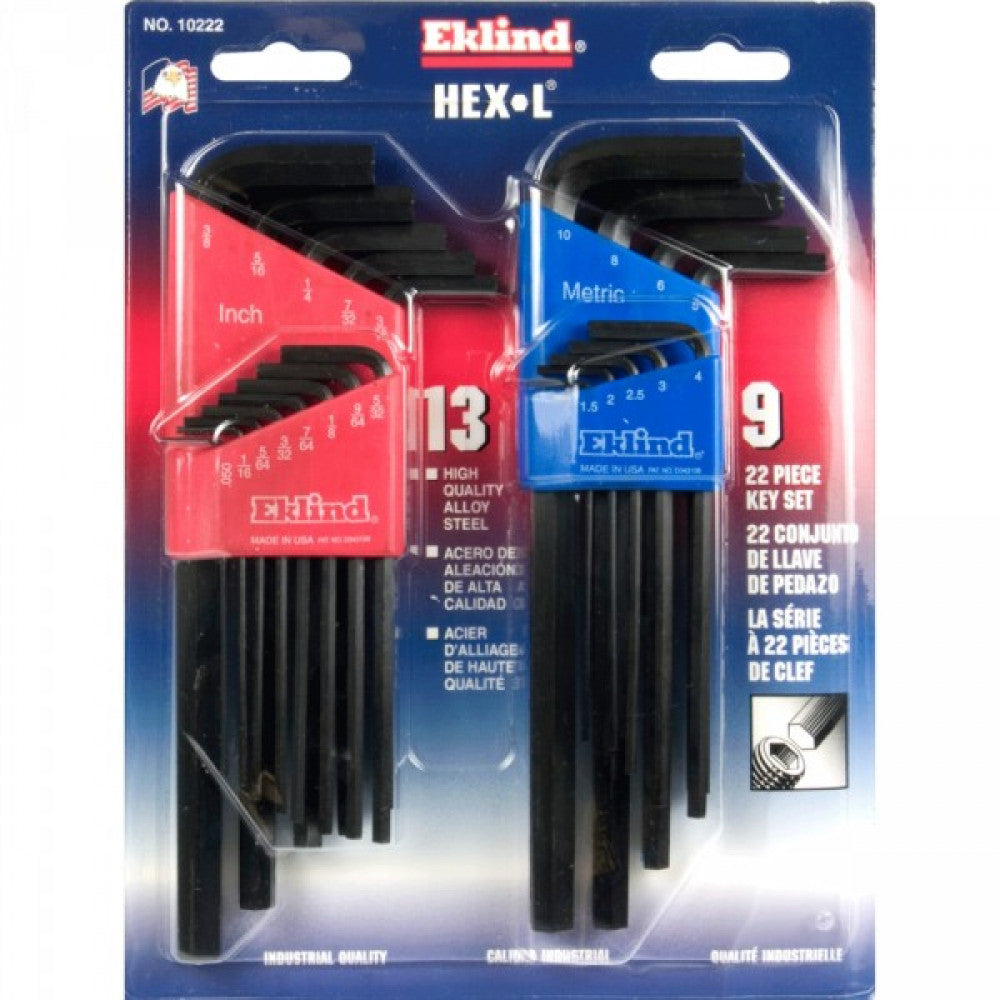 Eklind Long Hex Key Set Comb