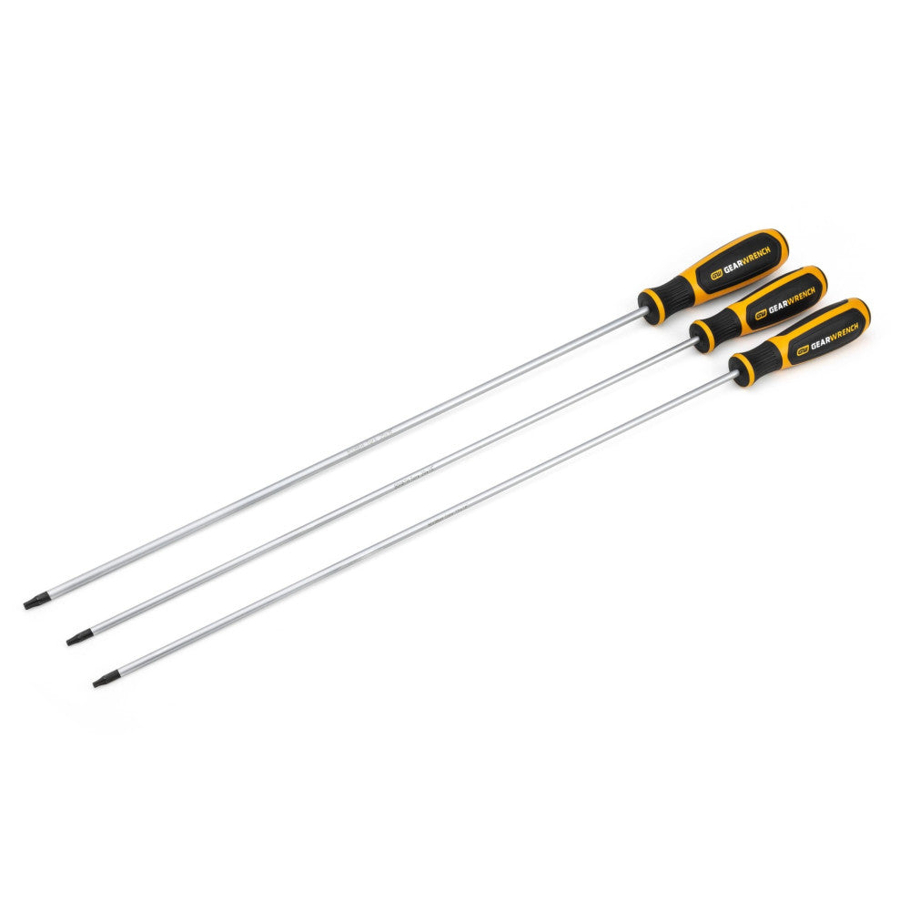GEARWRENCH 3Pc Extra Long Torx® Dual Material Screwdriver Set