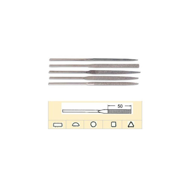 5 Pce Diamond Needle File Set