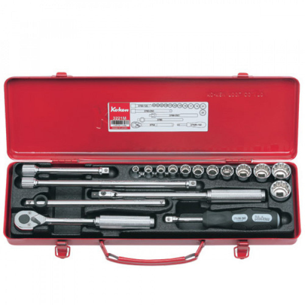 Koken - 3/8" Dr Socket Set - 18pc
