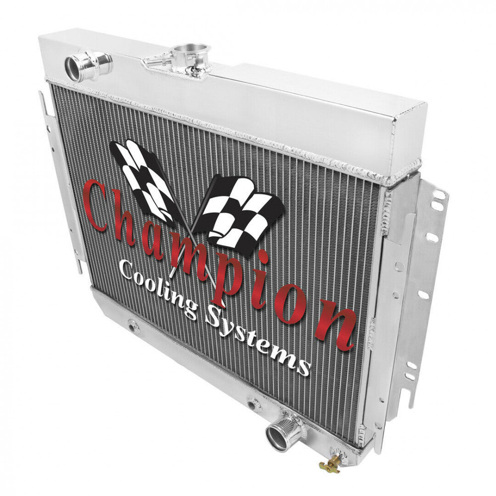 Champion Radiator,Shroud & Fan Kit Chev-Chevelle Belair 1963-67 Dual 12" Fans