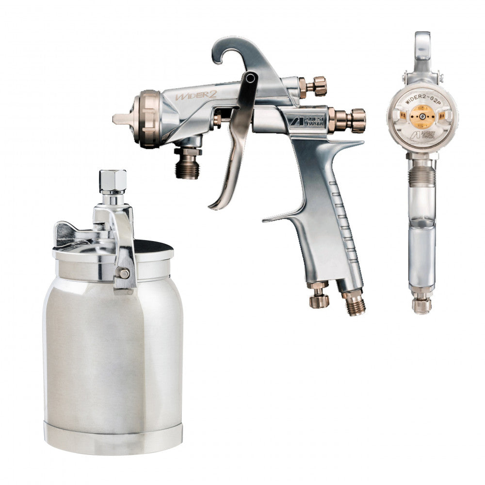 Iwata Suction Spraygun Wider2 1.5mm K2 Cap + Pcl.10B3 1L Pot