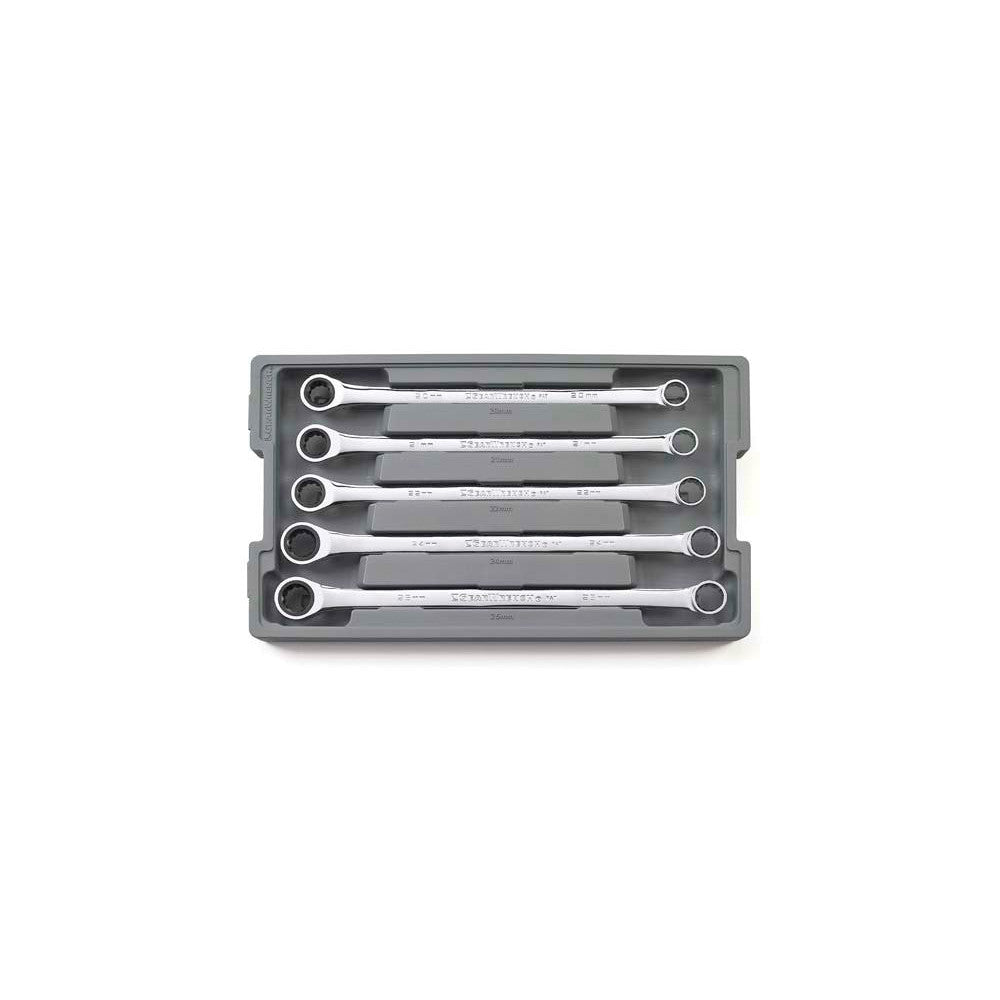 GearWrench Wrench Set Double Box Ratcheting XL Tray MET 5Pc