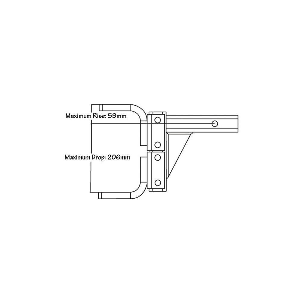 Pro Towball Mount Adjustable Standard QR