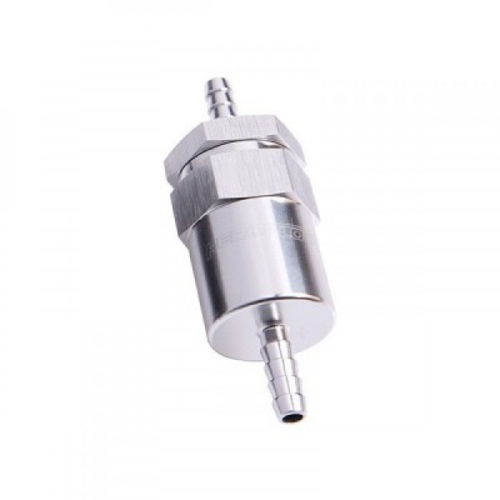 Fuel Filter 1/2 Barb 30 Micron Silver