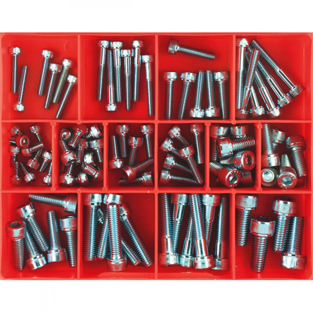 90Pc Metric Socket Head Cap Screw Assortment Gr8.8