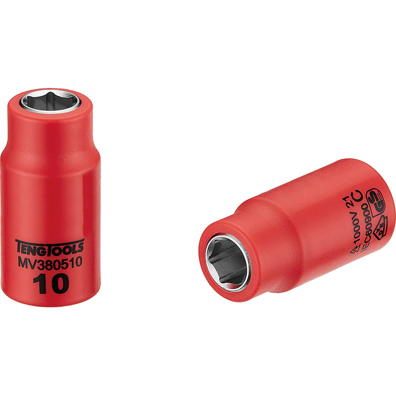 Teng 1000V Vde 3/8in Dr. Insulated Socket 10mm