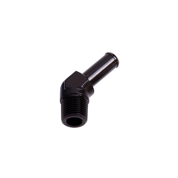 Aeroflow Fitting - Male Barb Straight 3/8 To 3/8 Inch-Black Each#AF845-06-06BLK