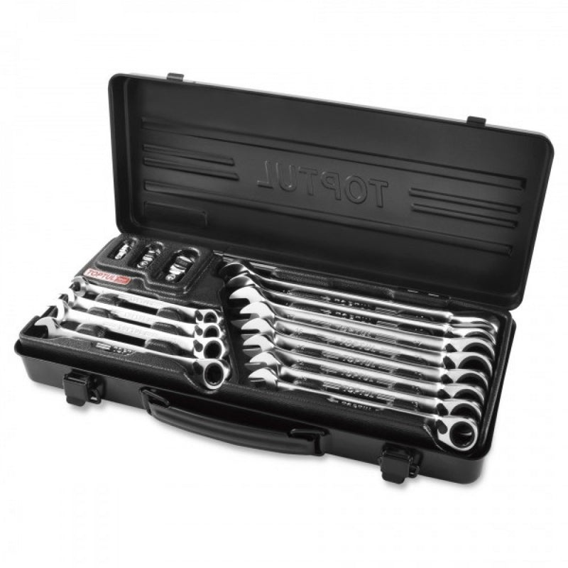 Toptul Reversable Ratchet Wrench Set 15Pc