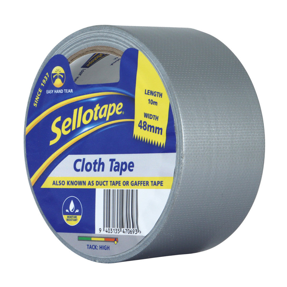 Sellotape 4706S Cloth Silver 48mmx10m Pk 3
