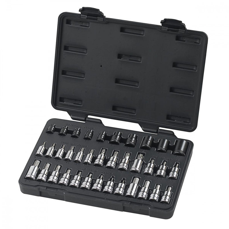 36Pc 1/4", 3/8" & 1/2" SAE/Metric Socket Set  80726