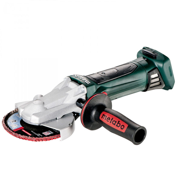 Metabo 18V 125mm Flat-head Angle Grinder With Quick Locking Nut - BARE TOOL