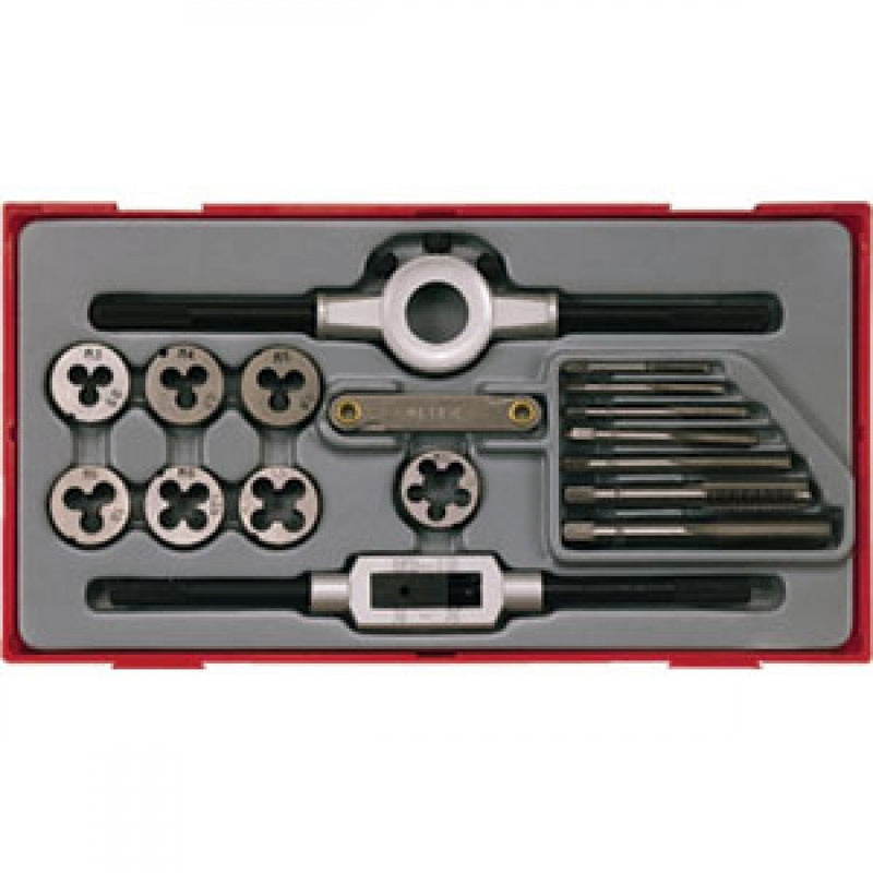 Teng 17Pc Metric Tap & Die Set - Tc-Tray