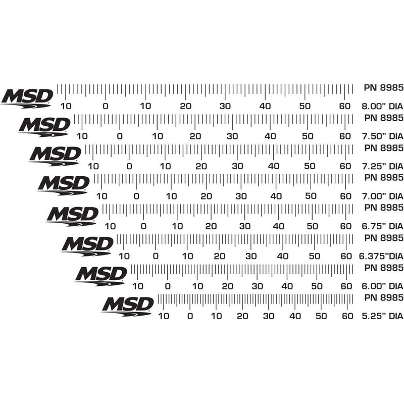 MSD Timing Tape - Harmonic Balancer - 5.25" To 8.00"
