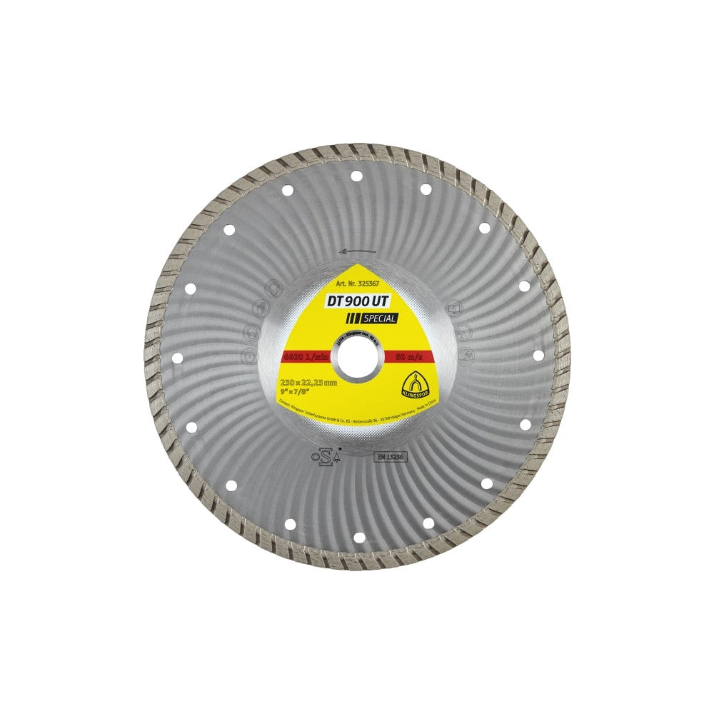 Klingspor Diamond Turbo Cutting Blades - 230mm