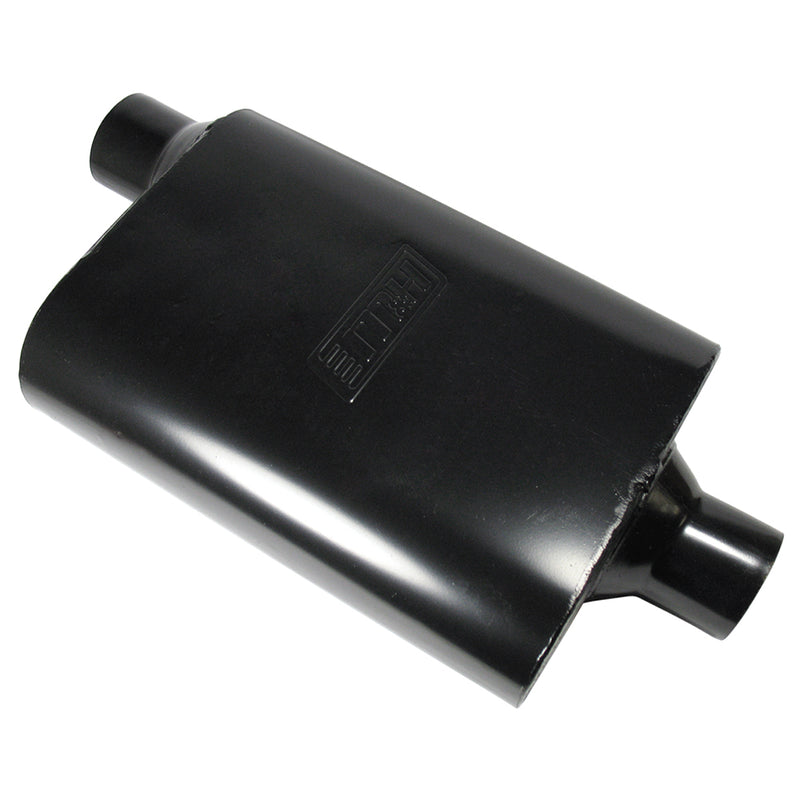 3 Chamber Exhaust Muffler 2.5" Offset In - Centre Out (Black Finish)