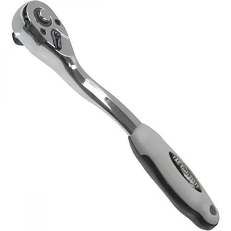 T&E Tools 3/8" Drive 72-Teeth Curved Handle Ratchet