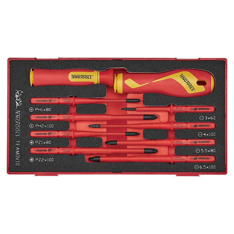 Teng 10Pc Interchangeable Blade Set Insulated