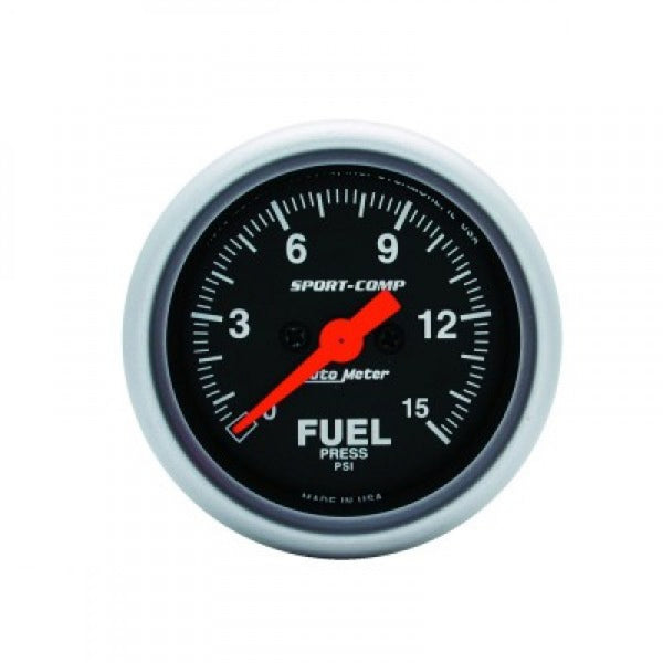 Autometer Sport-Comp Fuel Pressure 0-15Psi