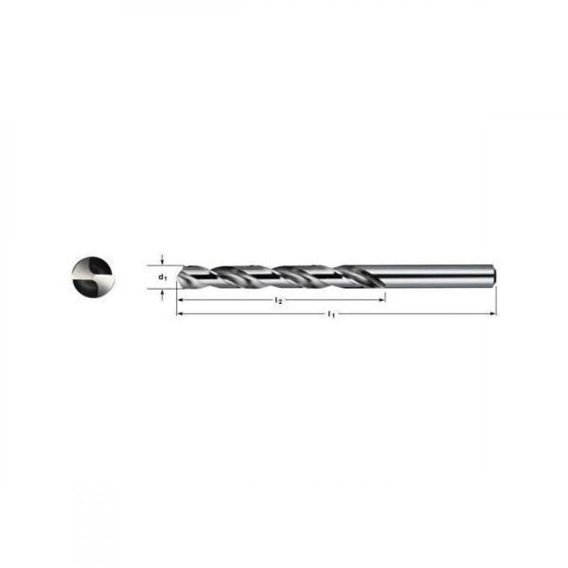 12.6mm Jobber Drill - Bright 0.4961