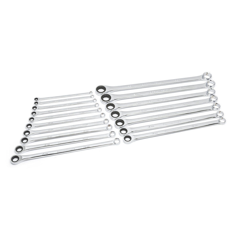 GEARWRENCH 17Pc 72T 12Pt XL GearBox™ Double Box Ratcheting Metric Wrench Set