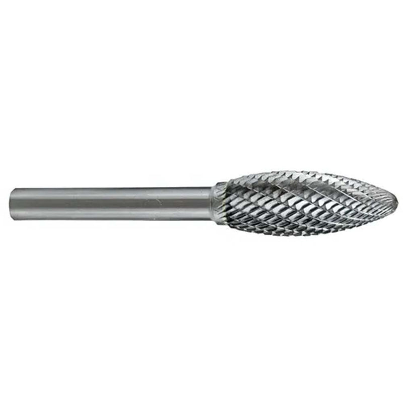 Holemaker Carbide Burr 1/8 x 1/4 x 1/8inch Flame Shape