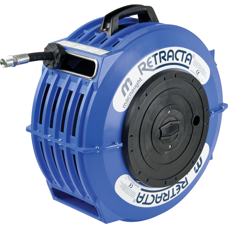 RETRACTA REEL R2 10M x 3/8" MED PRESSURE OIL BLUE CASE