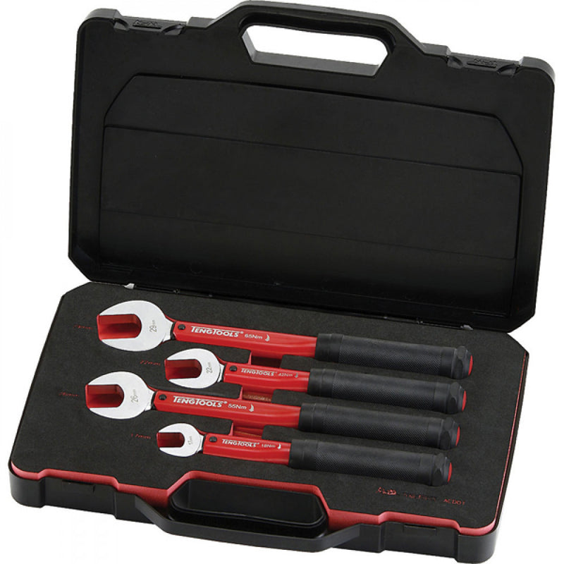 Teng 4Pc Preset Torque Spanner Set W/Case