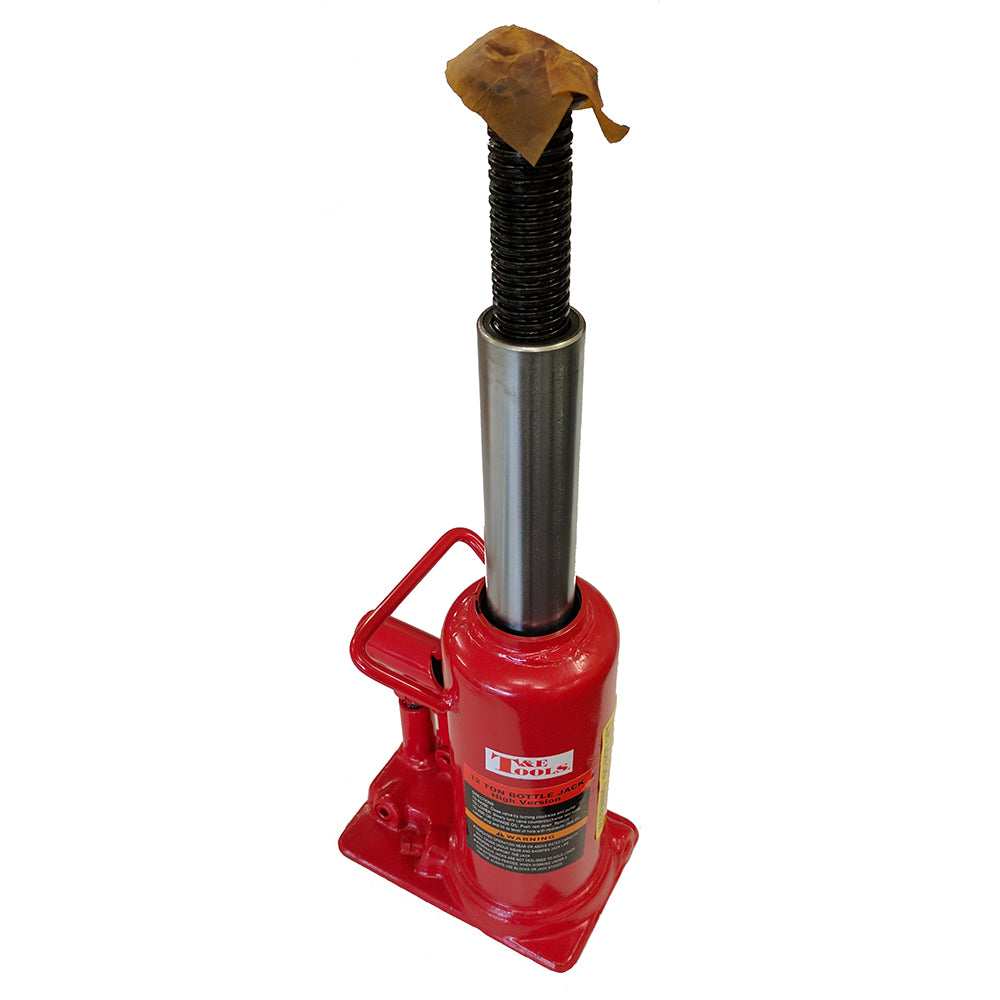 T&E 12 Ton Hydraulic Bottle Jack