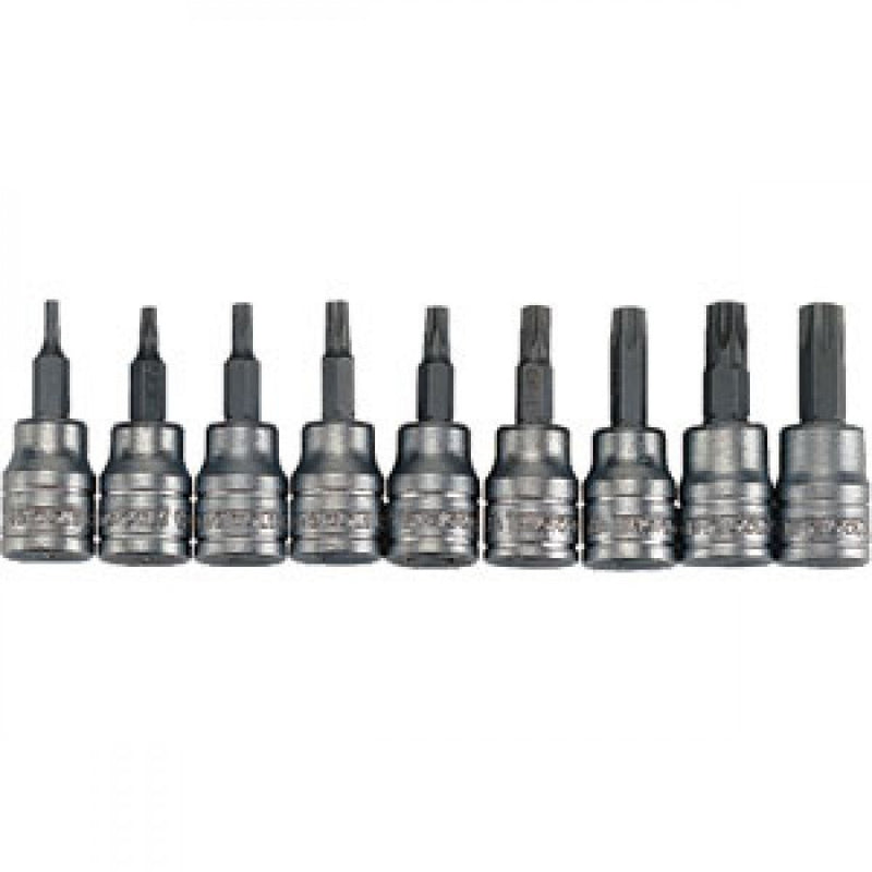 Teng 9Pc 3/8in Dr. Tpx Bit Socket Set 10-50