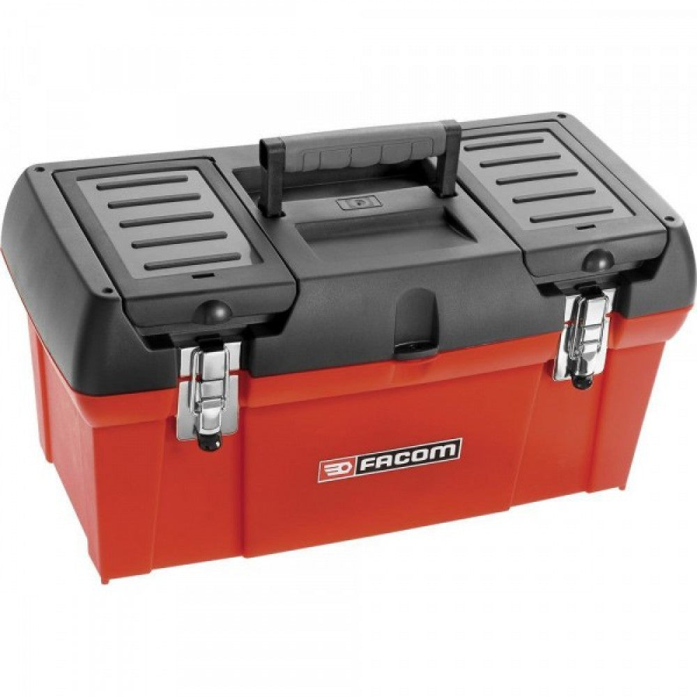 BP.C24NPB Plastic Tool Box 24" 47L Removable Tray Stackable 610x270x284mm Facom