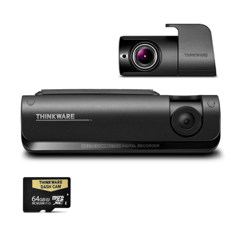 THINKWARE T700 4G LTE CONNECTED FULL HD FRONT & REAR DASH CAM KIT - 64GB