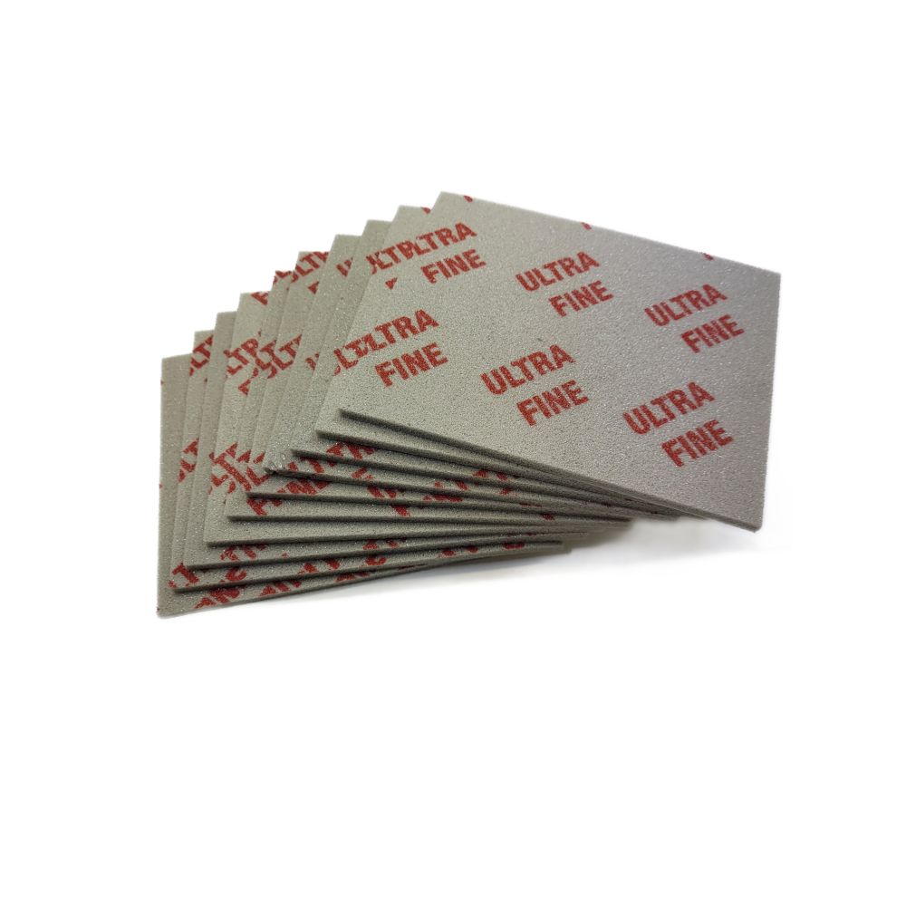 Abrasive Foam Sanding Pads Ultrafine Grit  (Pack Of 10)