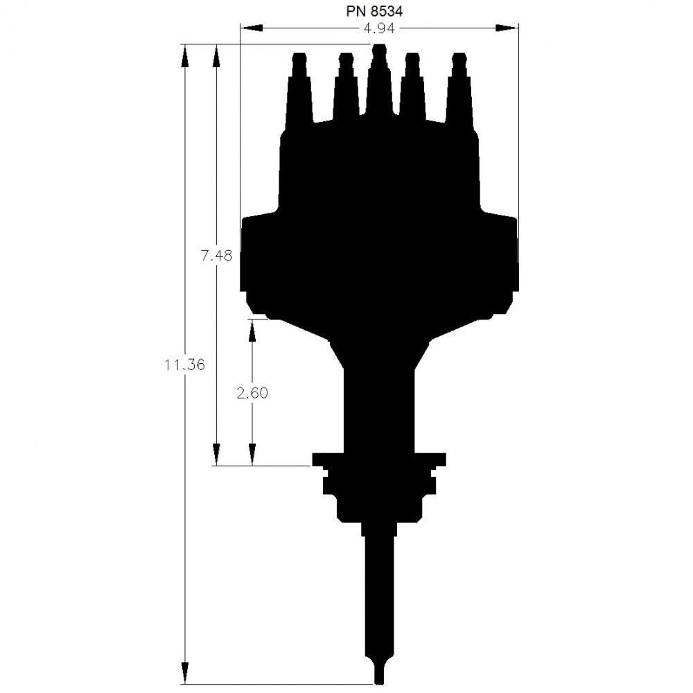 MSD Ignition Pro-Billet Distributor Small Block Chrysler 273-360#MSD8534