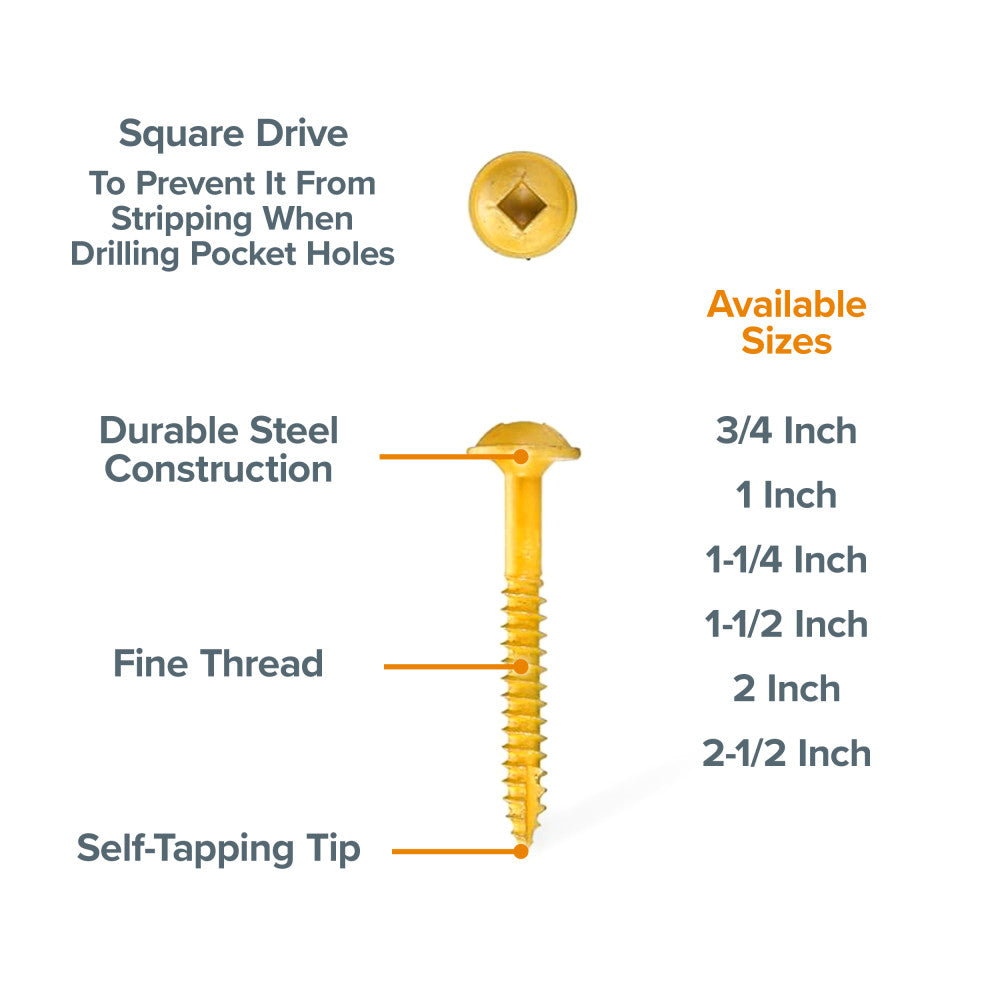 Screws 1-1/4-Inch Fine 100-pcs