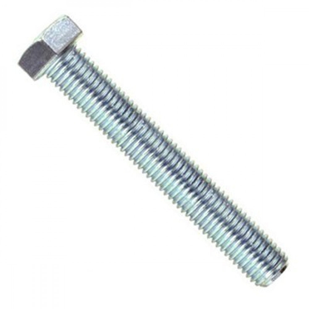 M8 x 100 Metric  10pc Hex Set Screw ZP