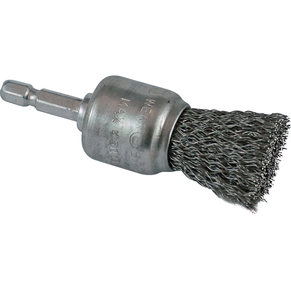 Itm Crimp Wire Spindle Mounted End Brush 50mm